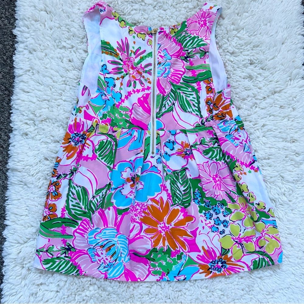 Iilly Pulitzer For Target Floral V-Neck Blouse Size XL - Picture 2 of 8